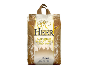 Heer Superior Basmati Rice Extra Long 10 KG - Africa Products Shop