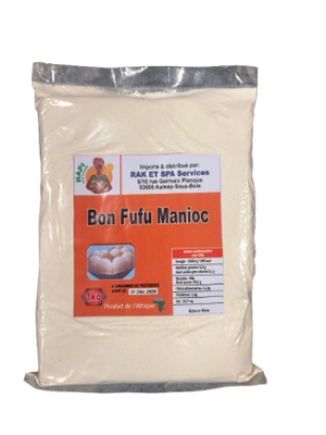 Bon Fufu Cassava Manioc Cameroun 1kg - Africa Products Shop