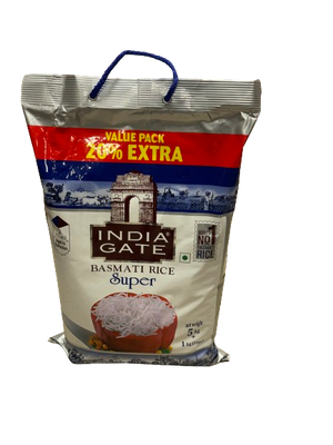 India Gate Basmati SUPER Rice 5 kg - Africa Products Shop