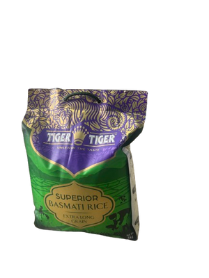 Tiger Superieur Basmati Rice Extra Long Grain 5kg - Africa Products Shop