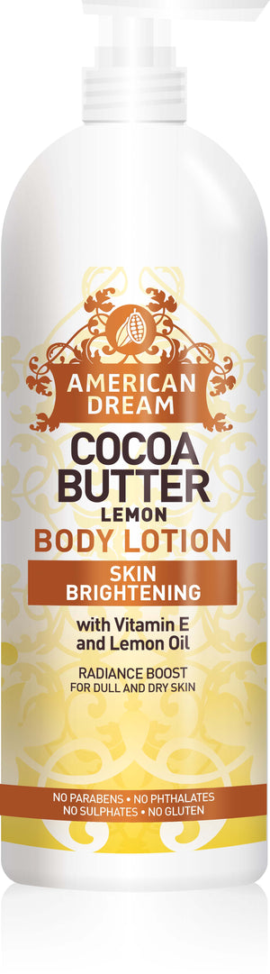 American Dream Cocoa Butter Body Lotion Lemon Skin Brightening 750 ml - Africa Products Shop