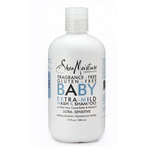 Shea Moisture Fragrance Free Extra Mild Wash Shampoo 384 g