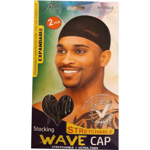 Murray Stocking Stretchable Wave Cap M1515BLK