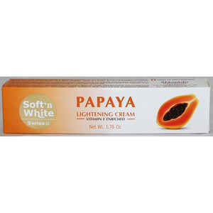Swiss Soft'n White Papaya Lightening Crema 1.76 oz