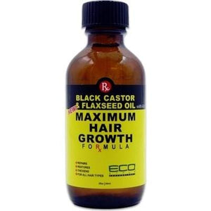 Eco Black Castor and Flaxseed Oil  Maximum Hair Growth 118 ml
