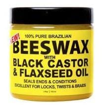 Eco Bees Wax Black Castor Flaxseed Oil Beeswax 118 ml