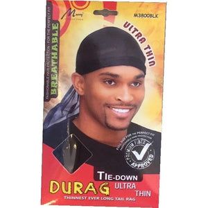 Murray Ultra Thin Tie Dow Durag M3800BLK