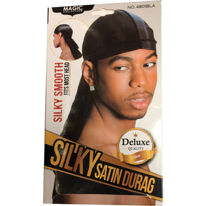 Magic Silky Satin Durag  No 4801BLA