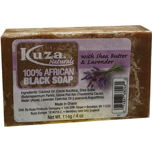African Black Soap - Kuza Naturals 100% African Black Soap 114 g