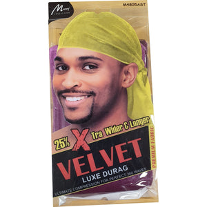 Durag X tra Wider and Longer Velvet Luxe Durag Violetta M4805AST