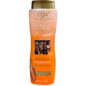 F&W Miss White Carrot Brightening Body Lotion 500 ml