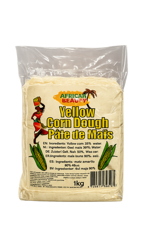 African Beauty Yellow Corn Dough Pate de Maïs  1 kg