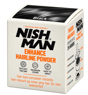 Nishman Enhance Hairline Powder Black 10 g