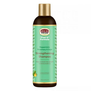 African Pride Feel It Formula Rosemary Strengthening Shampoo 12oz. - Africa Products Shop