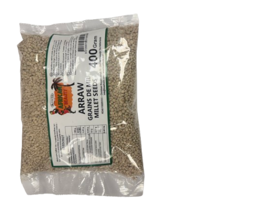 African Beauty Arraw Grains de Mil Millet Seeds 400 g