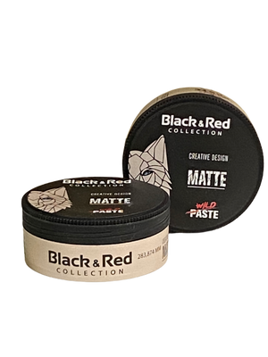 Black & Red Matte Wild Matte Hair Wax 100 ml