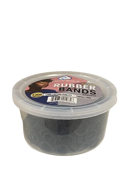Dream World Black Rubber Bands DRE2016 1000 pieces