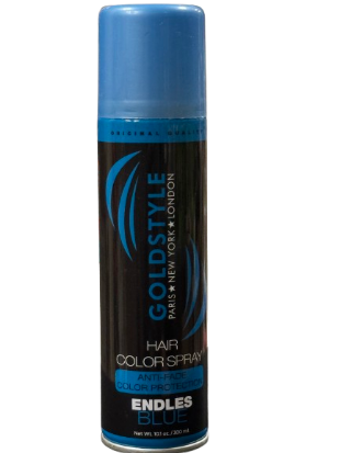 Gold Style Hair Color Spray Anti-Fade Color Protection Endles Blue 300 ml