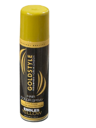 Gold Style Hair Color Spray Anti-Fade Color Protection Endles Yellow 300 ml