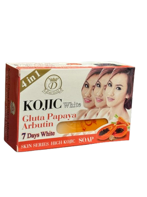 Kojic White Gluta Papaya Arbutin 7 Days White Soap 160 ml - Africa Products Shop