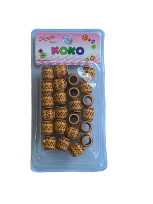 Koko Beads Kralen Brown Black - Africa Products Shop