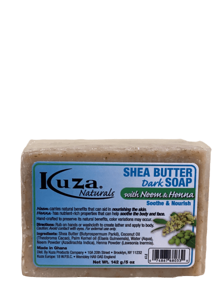 Kuza Naturals Shea Butter Neem and Henna Dark Soap 114 g