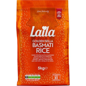 Laila Golden Sella Basmati Rice 5 Kg - Africa Products Shop