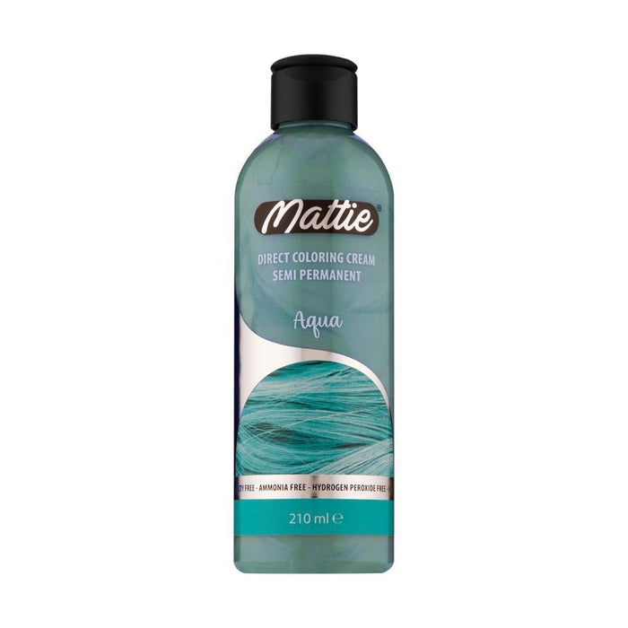 Mattie Direct Coloring Cream Semi Permanent Aqua 210 ml