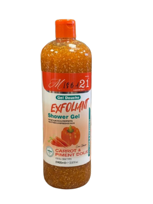 Misba21 Exfoliant Shower Gel Carrot and Piment Doux 1000 ml - Africa Products Shop