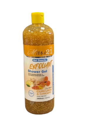 Misba21 Exfoliant Shower Gel Curricuma and Ginger 1000 ml - Africa Products Shop