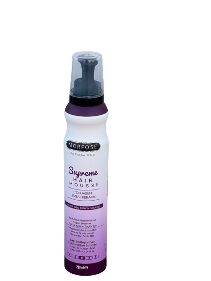 Morfose Supreme Hair Mousse Collagen Herbal Keratin 200 ml