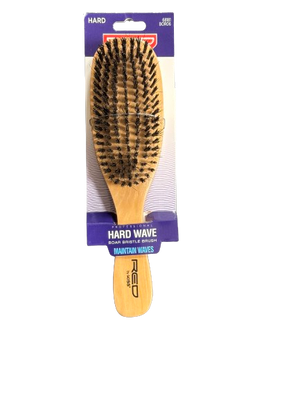 Red Kiss Hard Wave Boar Bristle Brush - Africa Products Shop