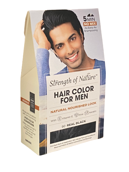SON Hair Color Shampoo Men Real Black nummer 90