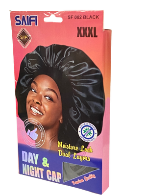 Saifi Day and Night Cap XXXL SF 002 BLACK - Africa Products Shop
