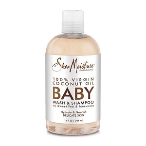 Shea Moisture 100% Virgind Coconut Oil Baby Wash Shampoo 384 ml - Africa Products Shop