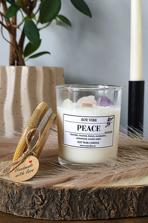 Soy Vibe Soy Wax Candle Peace - Africa Products Shop