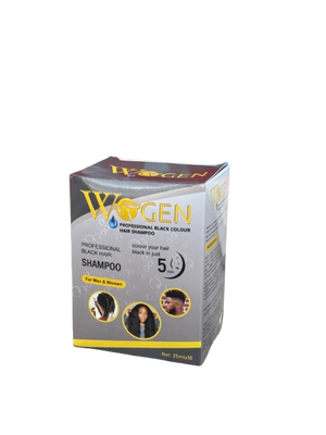 Wogen Black Colour Hair Shampoo Men and Women 10 pieces - Africa Products Shop