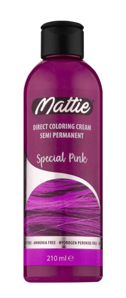 MATTIE DIRECT COLORING CREAM SEMI PERMANENT SPECIAL PINK 210ML