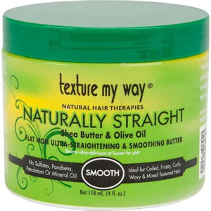 Texture My Way Naturally Straight Flat Iron Ultra-Straightening & Smoothing Butter 4 oz