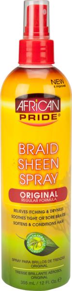 African Pride Brain Sheen Spray 355 ml