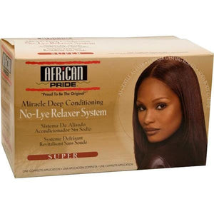African Pride No Lye Relaxer Kit Super