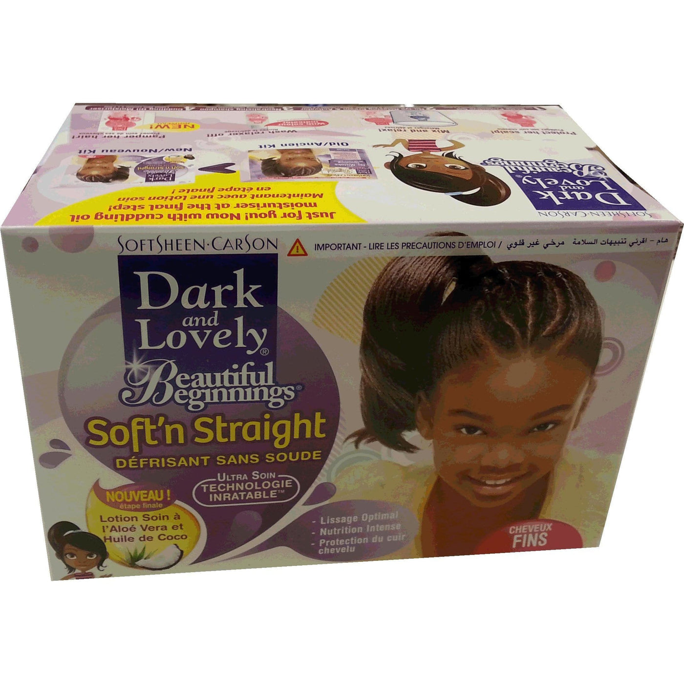 Dark and Lovely Beautiful Beginnings Soft'n Straight Fine Hair