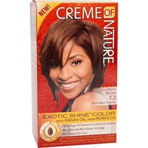 Creme of Nature Hair Color Argan Kit Woman Medium Warm Brown 7.3