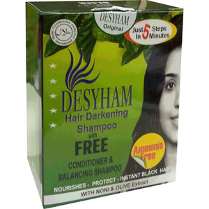 Desyham Hair Darkening Shampoo with Conditioner Black 1 x 5