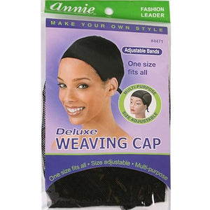Annie Deluxe Weaving Cap Black