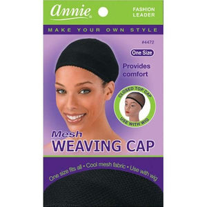 Annie Mesh Weaving Cap Black