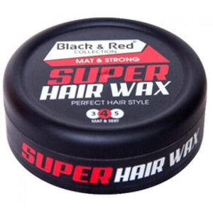 Black and Red Hair Wax Matt and Strong 150 ml