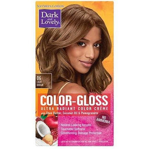 Dark and Lovely Gloss Light Brown Ultra Radiant Color Creme 06