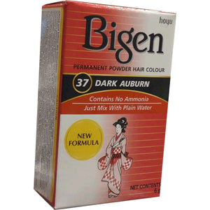 Bigen Permanent Powder Hair Colour Dark Auburn 37