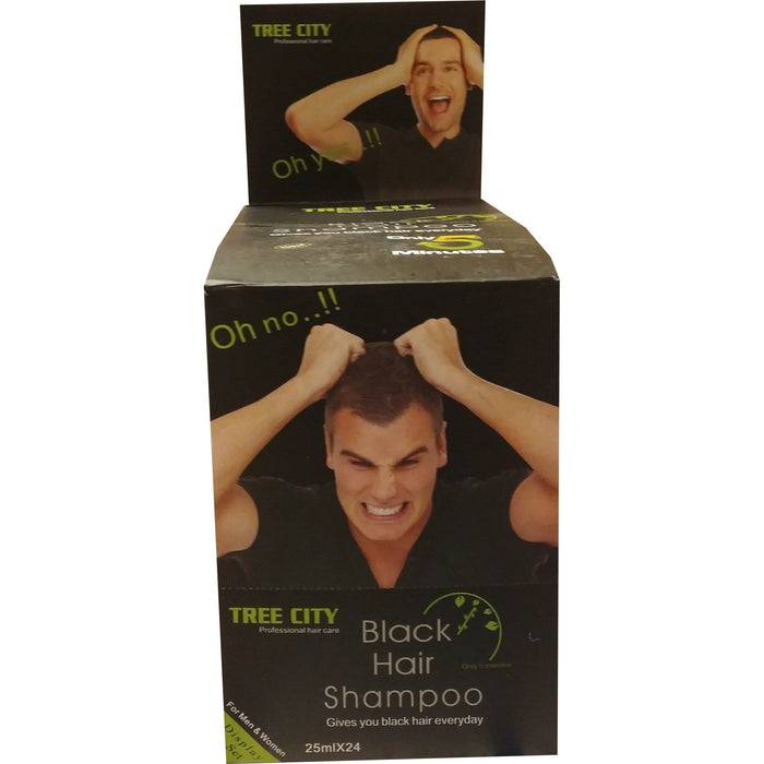 Tree City Black Hair Shampoo 25 ml x 24 pcs